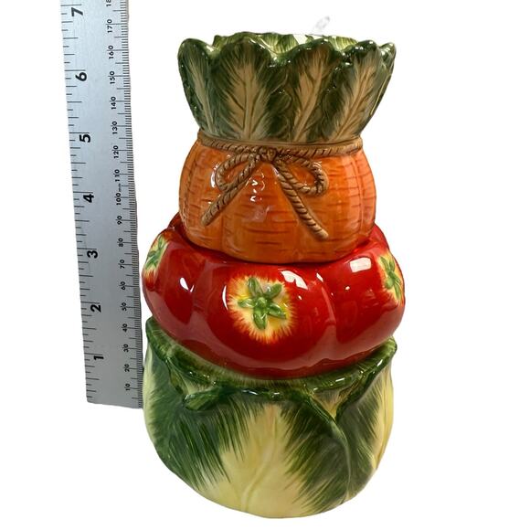 VTG Fitz and Floyd Stackable Measuring Cup 2004 Retired Set Le Marche See Flaw - Picture 3 of 8